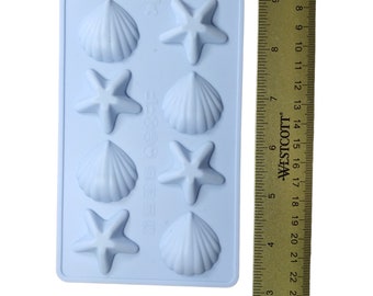 Starfish / Shell Silicone Mold 8 cavity