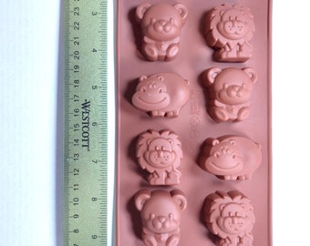 Animals Friends Silicone Mold 8 cavity