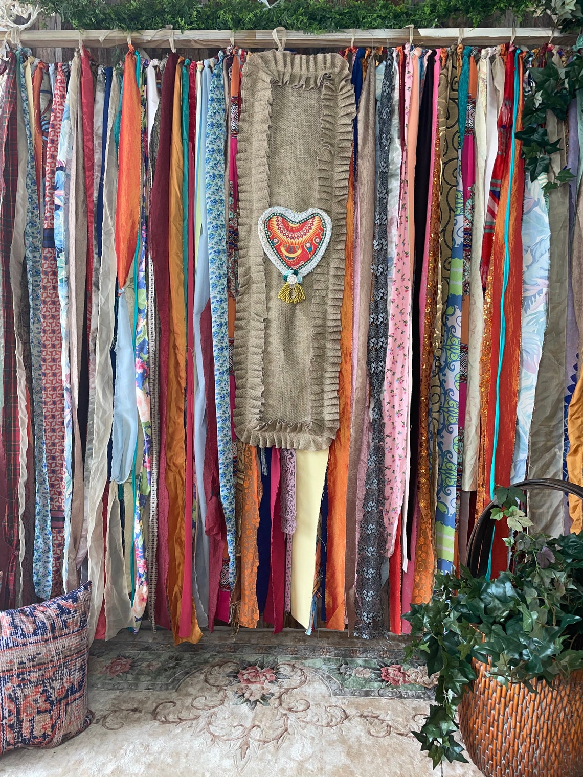 Handmade Gypsy Boho Curtain Bohemian Rag Curtain Boho Etsy