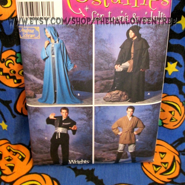 Simplicity 5840 R11580 Reaper Cape Cloak costume with shoulder armor sewing pattern most adult sizes s5840
