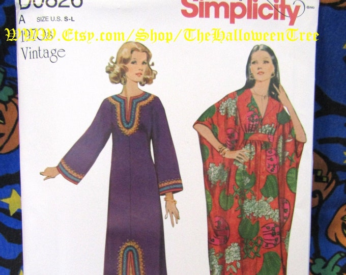 Simplicity 8505 Housedress Caftan Long Robe Bewitched Sewing - Etsy
