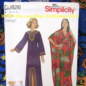 Simplicity 8505 Housedress Caftan long robe Bewitched Sewing pattern S8505 aka D0826