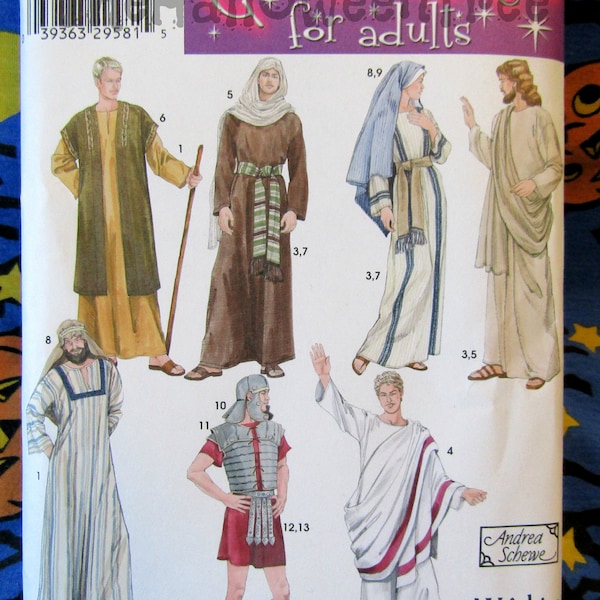 Simplicity 4213 Sewing Pattern Roman Easter Passion Play Costume Jesus apocalypse dystopian misses sizes