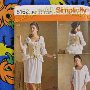 Simplicity 8162 corset undergarments sewing pattern Women&#39;s Medium to Extra Large 14-22