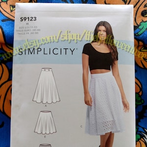 Simplicity 9123 Aka 1200 Boho Skirt Sewing Pattern Adult Teen - Etsy