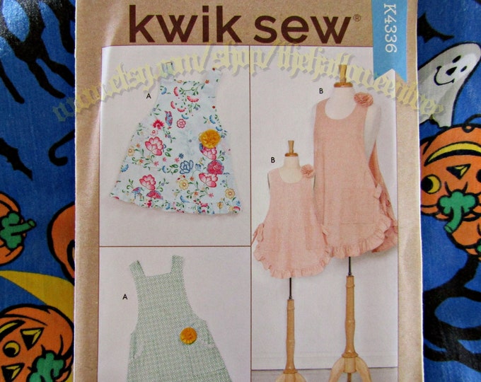Kwik Sew 4336 Apron Sewing Patterns Adult and Kids Sizes Extra Small to Extra Large K4336 R10845