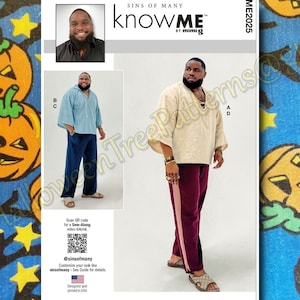 KnowMe 2025 Hoodie Sweatshirt Tshirt Sewing Pattern sizes 44-52 know me r11788 by mccalls me2025