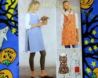 Simplicity 9409 Apron Dress Smock Sewing Pattern Sizes XS-XL S8816 9409 S9409