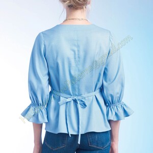 Simplicity 9748 Blouse Top Tunic Ruffle Sewing Pattern Sizes 16-24 ...