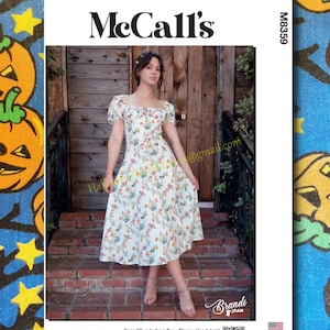 McCalls 8359 Farmhouse Dress Sewing pattern sizes 14-22 e5 M8359 R11715