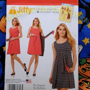 Simplicity s1356 Wrap Apron Dress Sewing Pattern Misses Sizes 14-22 1356