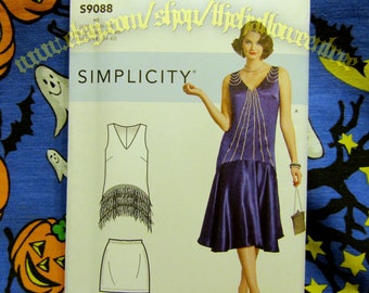 Simplicity 9088 Flapper Dress Sewing Pattern Sizes 6-14 s9088