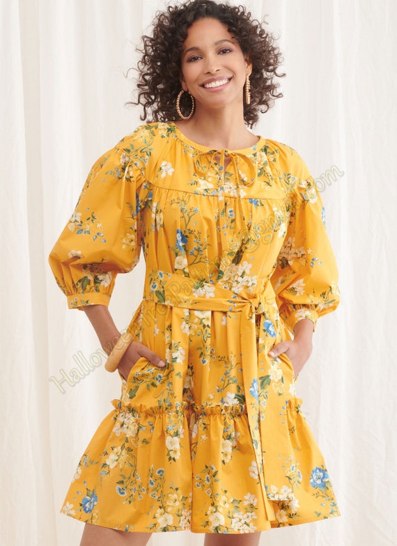 Simplicity 9780 Tiered Shirt Dress Sewing Pattern Sizes 16-24 S9780 R11812  