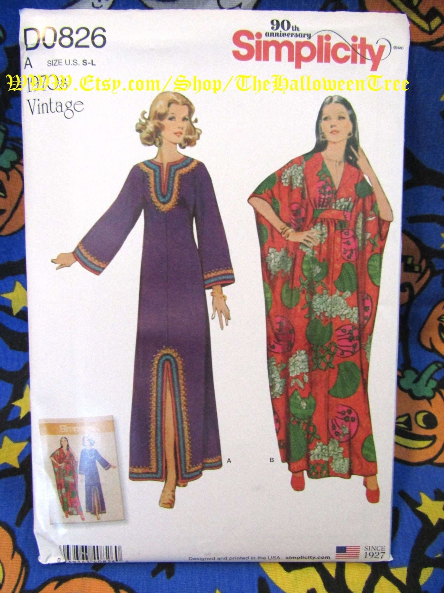Simplicity 8505 Housedress Caftan Long Robe Bewitched Sewing | Etsy