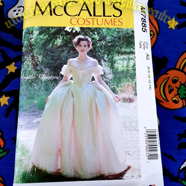 McCalls 7885 Ball Gown Court Dress Renaissance Costume Sewing pattern Sizes 6-14 m7885