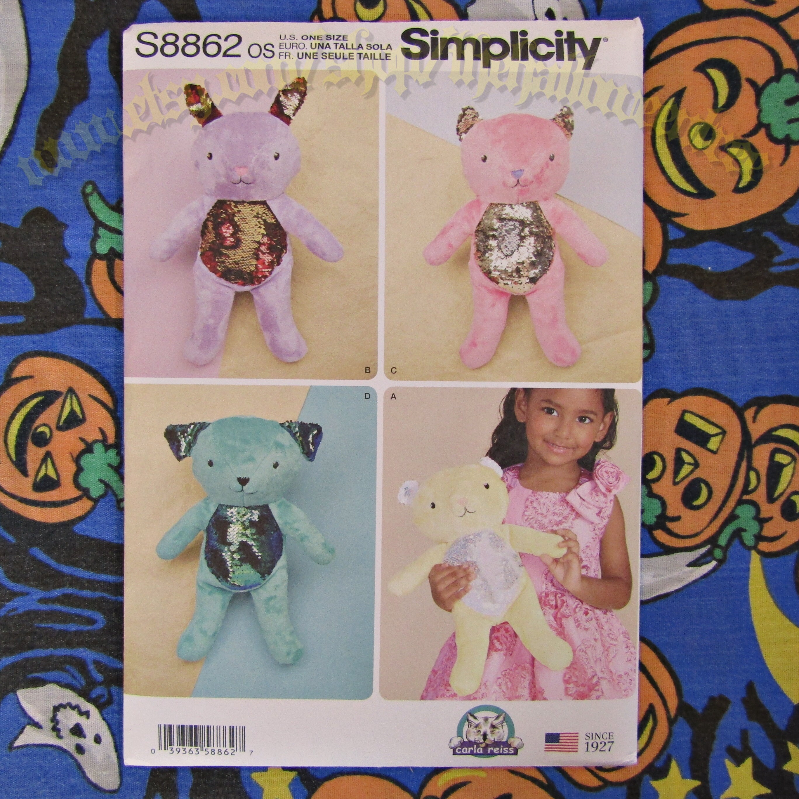KWIK SEW PATTERNS K3246 Teddy Bears Size Large and Small Pack of 1 White