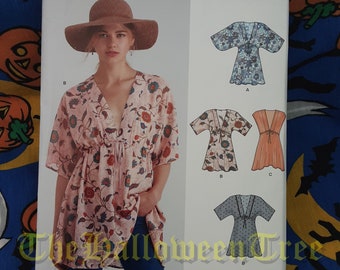 New Look 6575 Blouse Top Boho Farmhouse Summer Blouse Shirt Top Sewing Pattern
