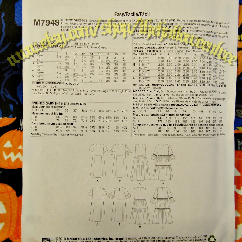 Mccalls 7948 Boho Dress Sewing Pattern Misses Sizes 14 22 Etsy