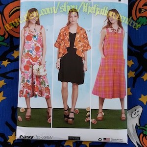 Simplicity 9541 16-24 Romper Jumper Jacket Sewing Pattern sizes 16-24 R11456 s9541