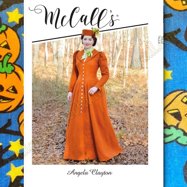 McCalls 8123 Victorian Jane Austen Coat Dress Sewing Pattern Sizes 14-22 m8123