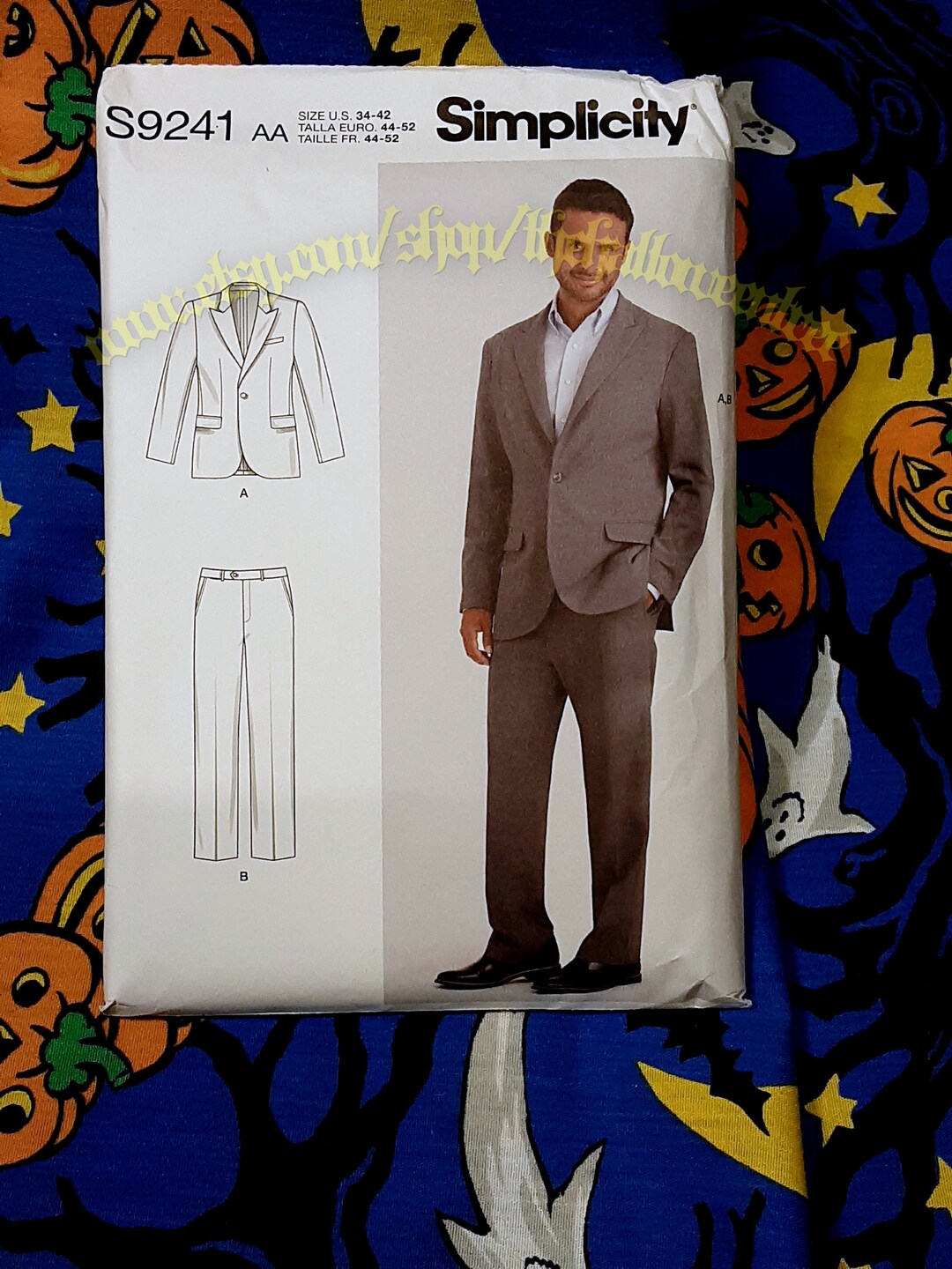 Simplicity 9241 Mens Suit Sewing Pattern Sizes 3442 S9241 Etsy