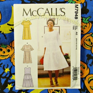 McCalls 7948 Boho dress sewing pattern misses sizes 6-14 McCalls 7948