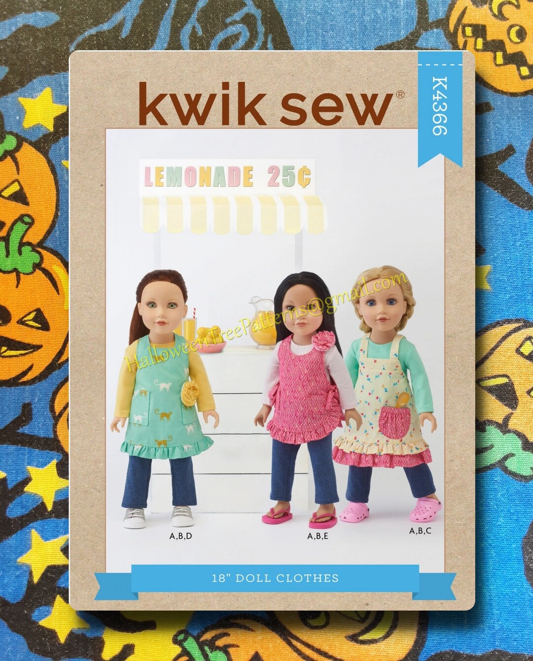 Kwik Sew 4366 Sewing Patterns 18 Doll Aprons Sewing Etsy
