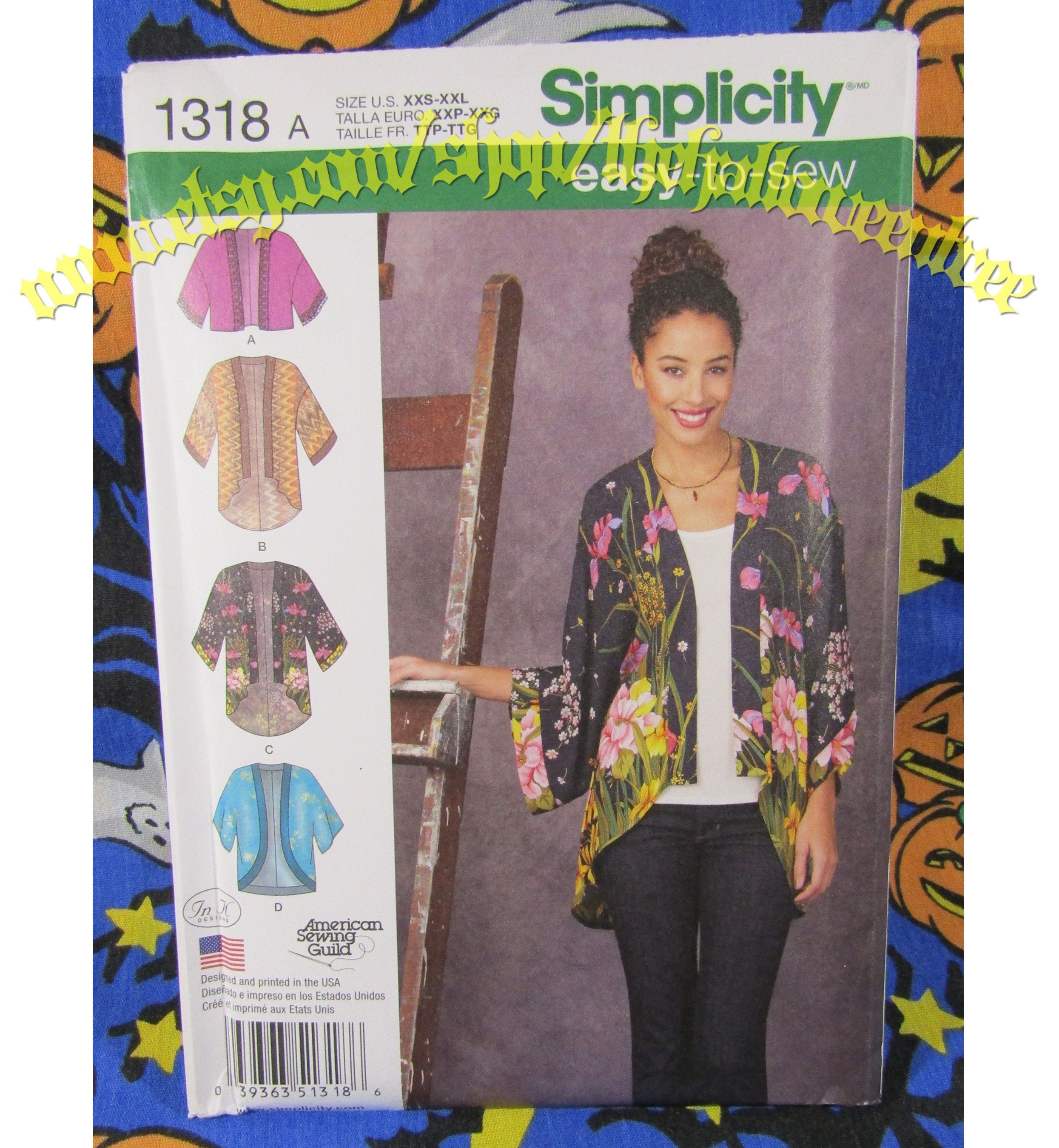 Simplicity 1108 (Misses' Kimono's In Different Styles