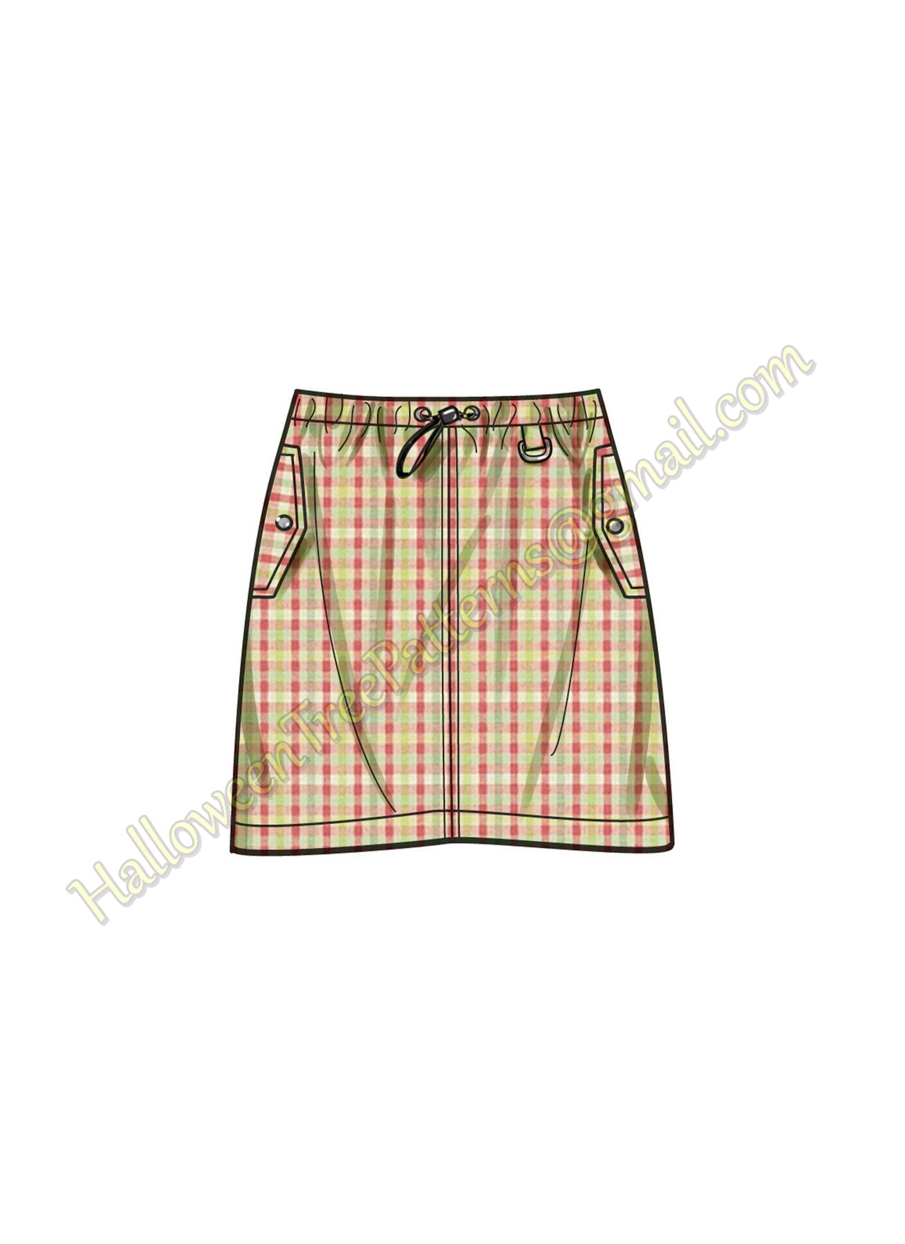 SSさま専用 Simplicity 9891 Cargo Skirt Sewing Pattern Length Options