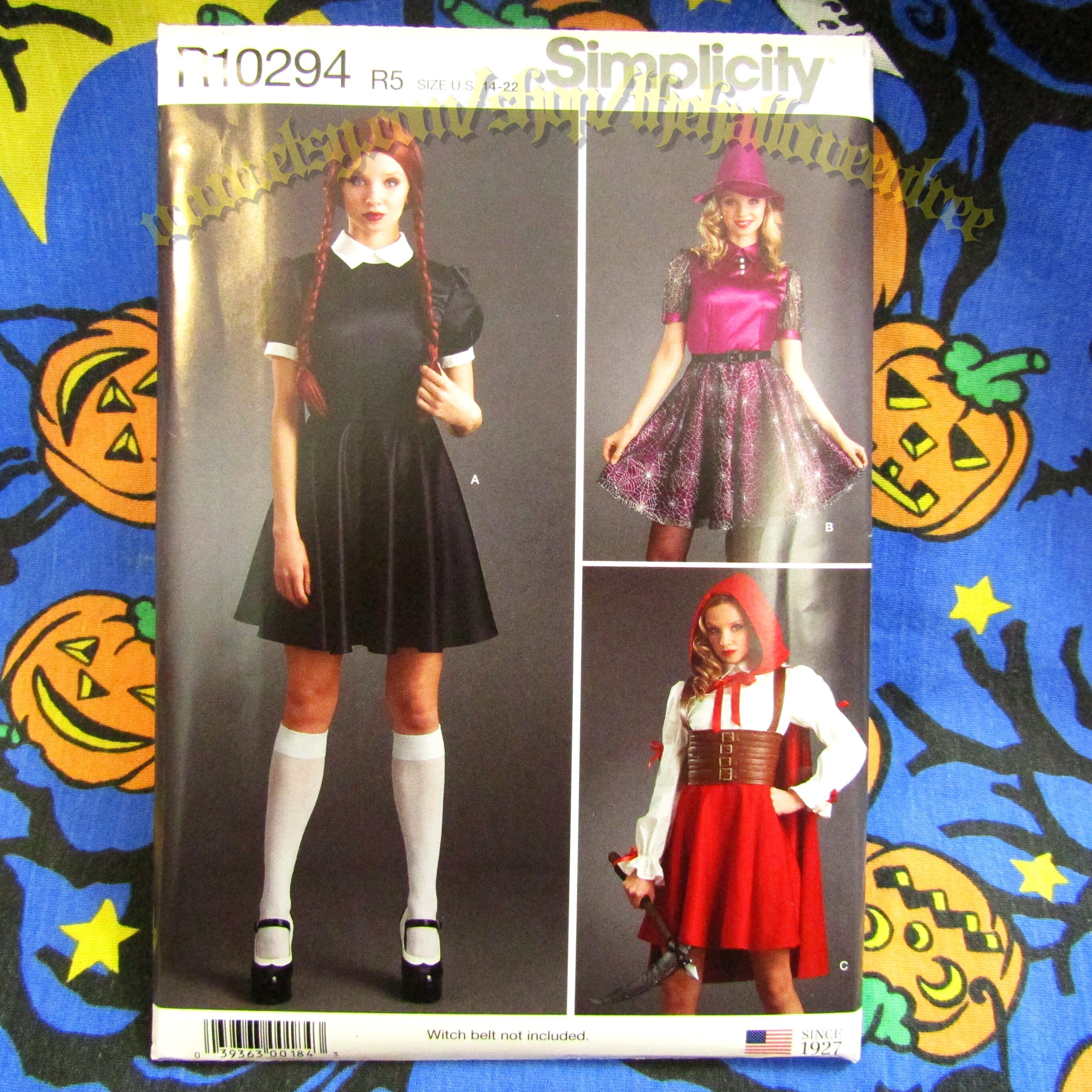 Simplicity 9006 Chilling Sabrina Wednesday Addams Dress sewing Etsy