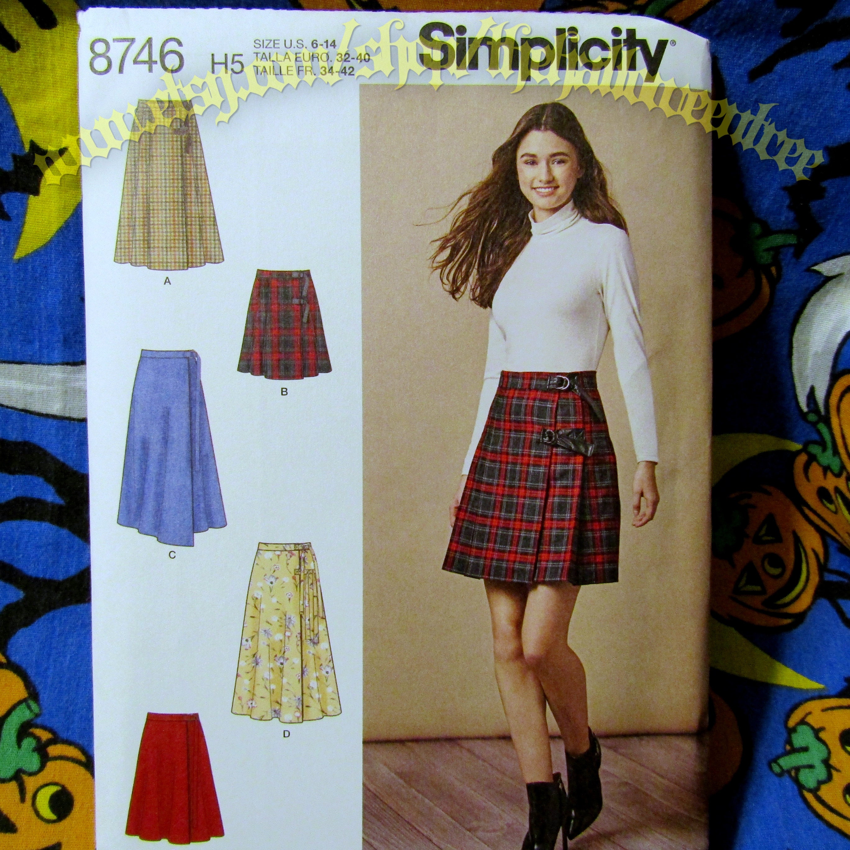 Simplicity 8746 Wrap Skirts With Length Variation Sewing - Etsy UK