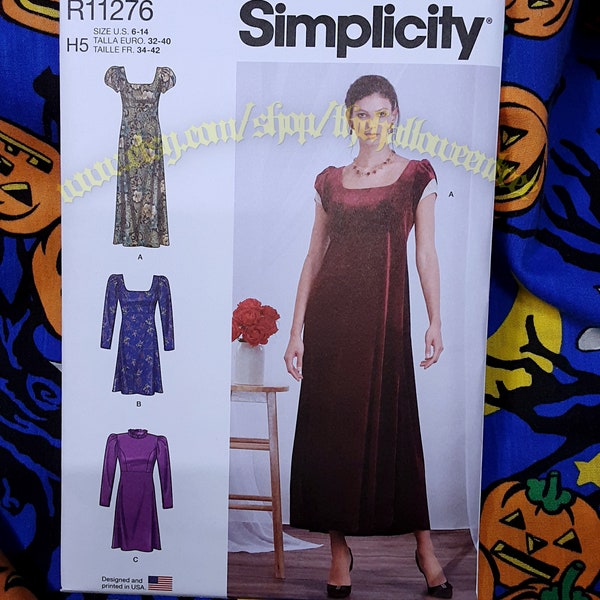 Simplicity 9453 A-Line Empire Dress sewing pattern sizes 6-14 s9453 r11276