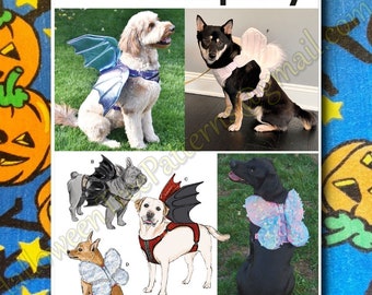 Simplicity s9875 Dog Harness Costume Wings Sewing Pattern Set 9875