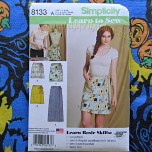 Simplicity 8133 Wrap Skirt Apron sewing pattern sizes 6-18 s8133