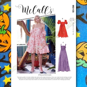 McCalls 8108 dress sewing pattern sizes 6-14 M8108