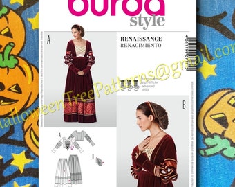 Burda 7171 Costume Pattern sewing pattern Medieval Renaissance Viking 2 piece Gown Sizes 10-24