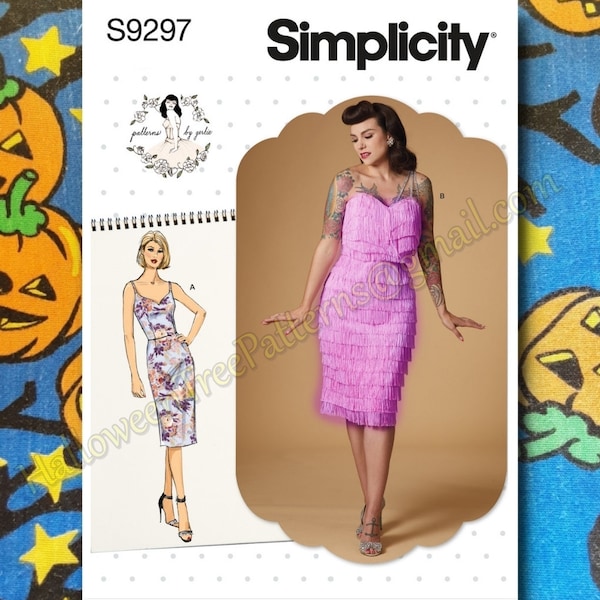 Simplicity 9297 Flapper Dress Sewing Pattern by Gertie Sizes 6-14 s9297