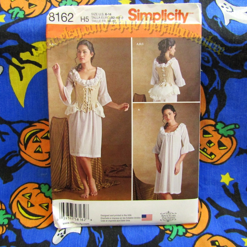 Simplicity 8162 corset undergarments sewing pattern Etsy