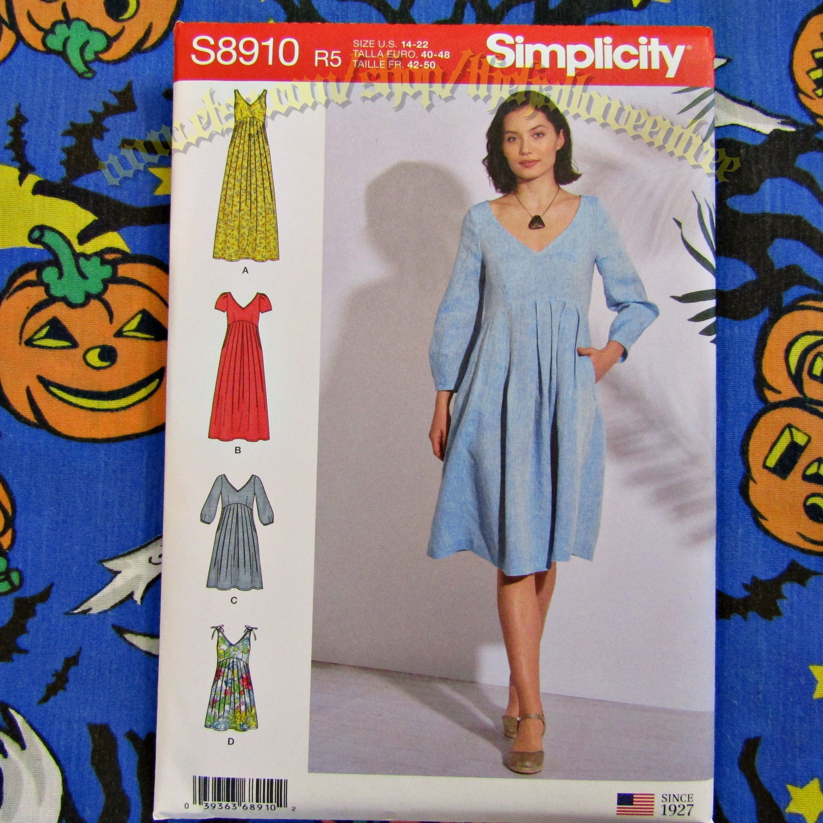 S8910, Simplicity Sewing Pattern Misses' Dress
