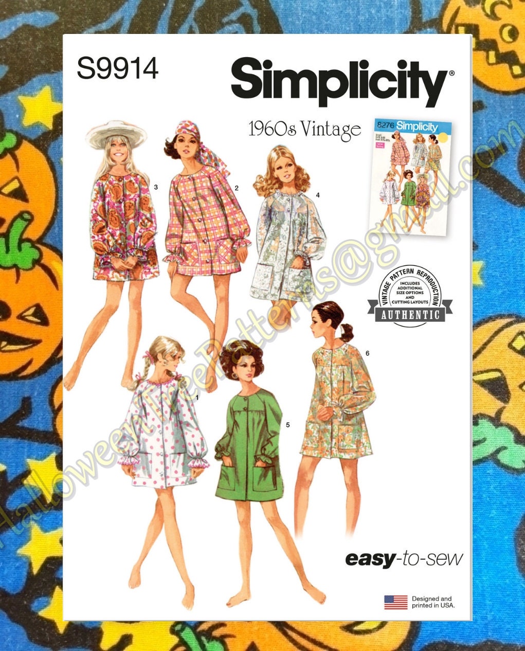 Simplicity 9914 Jacket Robe Coverup S M L Sewing Pattern