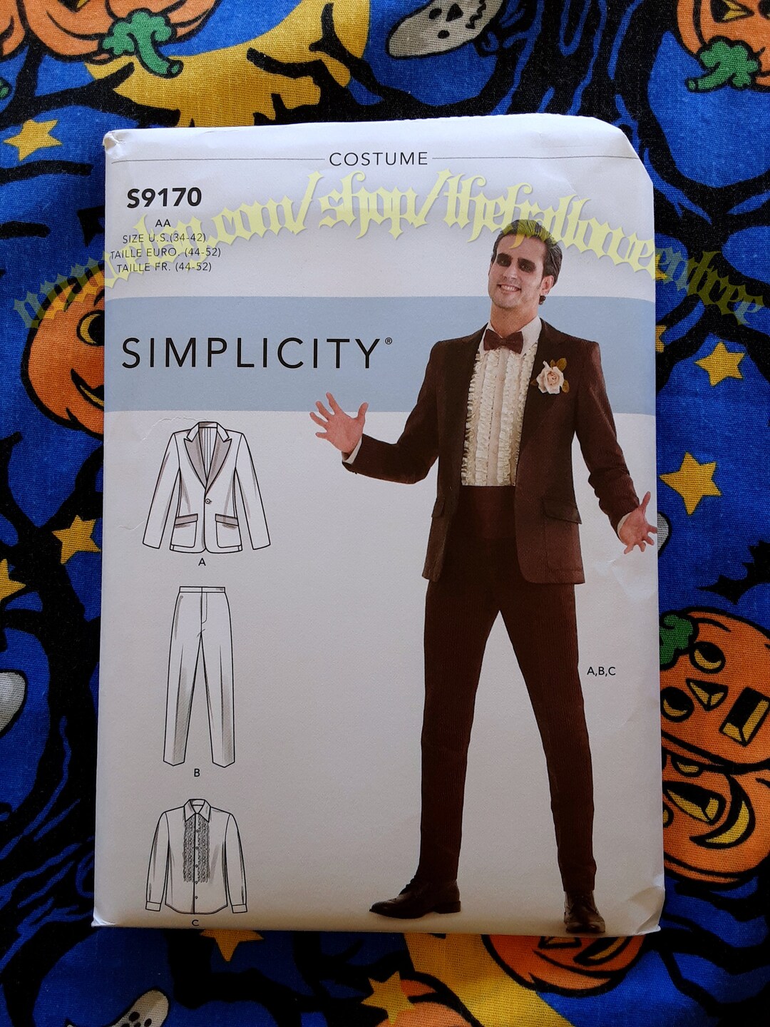 Simplicity 9170 Mens Costume Suit Jacket Pants Sewing Patterns Etsy