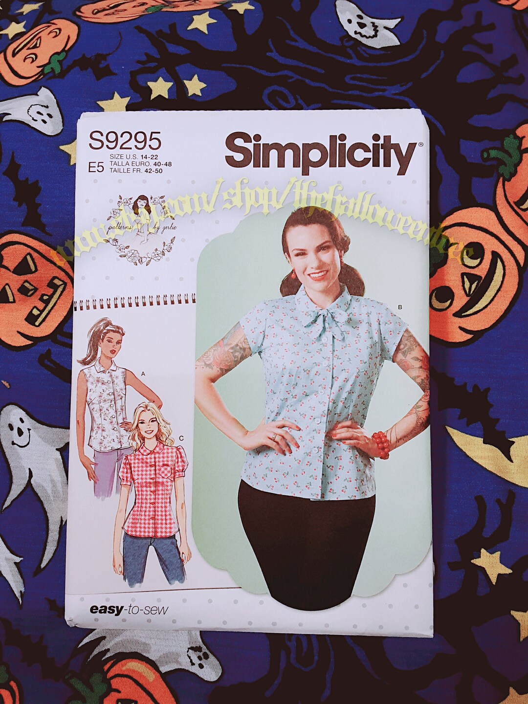Simplicity 9295 Patterns by Gertie Blouse Top Sewing Pattern Sizes 14 ...