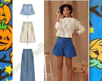 Simplcity 9955 80s Shorts Pleated Pants Sewing Pattern Sizes 18-26 s9955