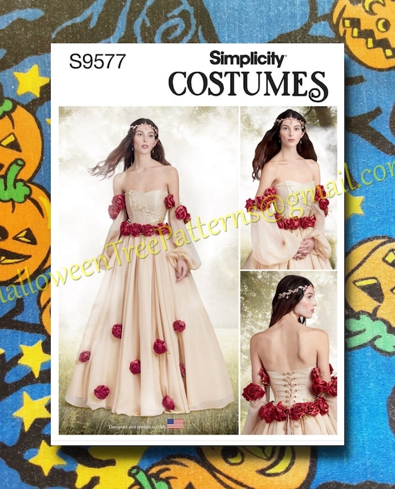 Simplicity 9577 Fantasy Renaissance Dress Sewing Pattern