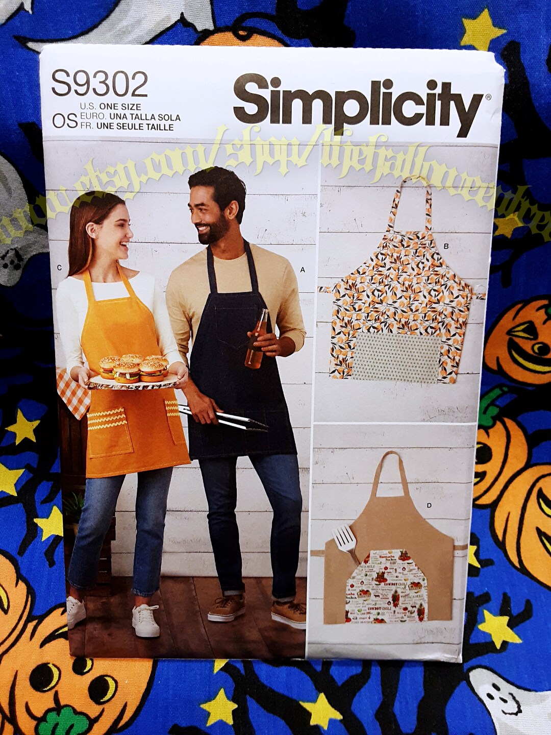 Simplicity 9302 Classic Apron Sewing Pattern Adult Sizes S9302 Etsy