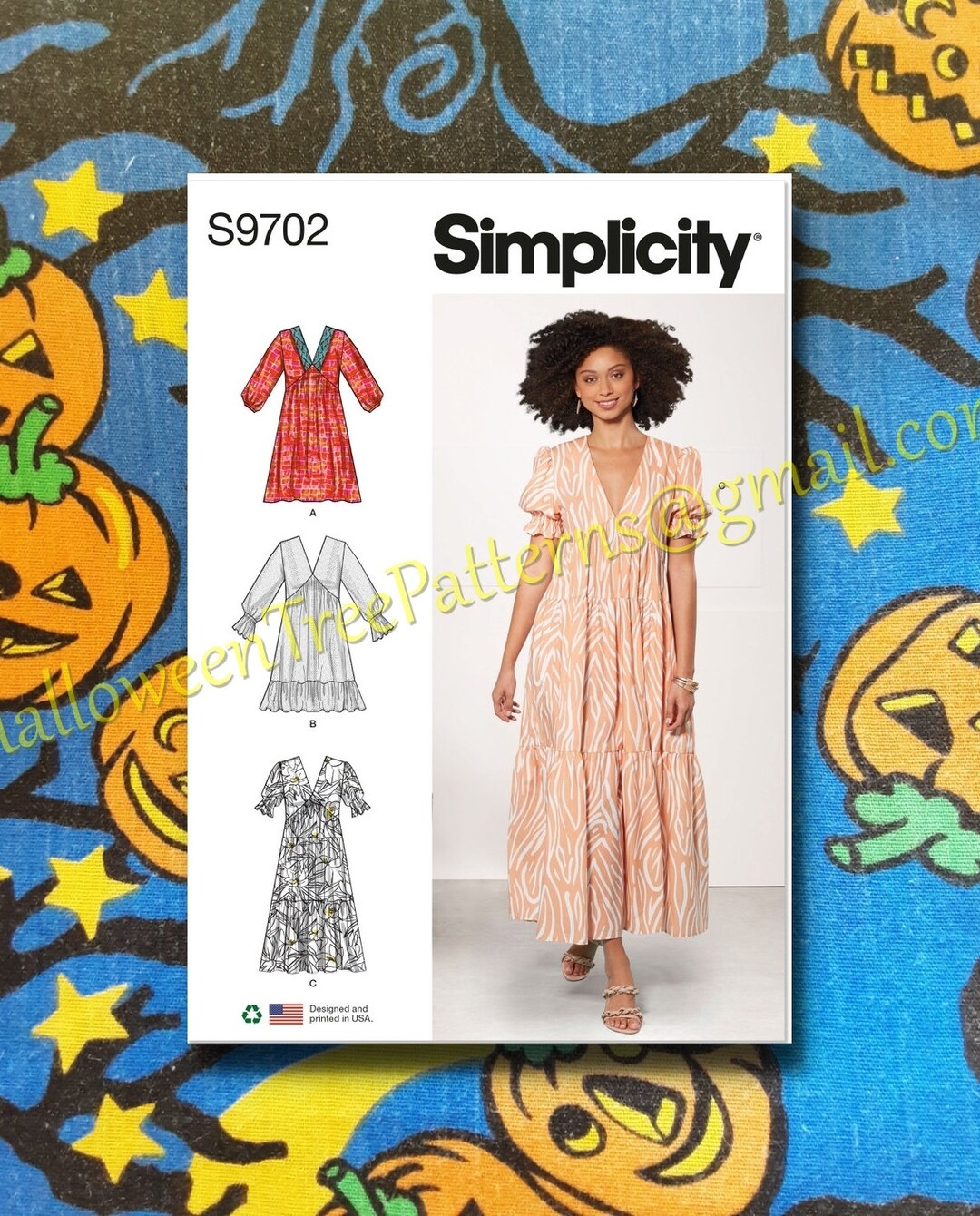 Simplicity 9702 Farmhouse Dress Sewing Pattern Sizes 8-16 Simplicity 9702 Farmhouse Dress Sewing Pattern Sizes 8-16