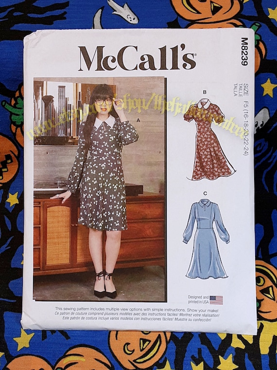 Mccalls 8239 Babydoll Dress Sewing Pattern Misses Sizes 16-24 M8239 -   Norway