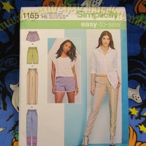 Simplicity 1165 pull on pants and shorts various lengths Sewing Pattern Sizes 6-14 s1165 h5