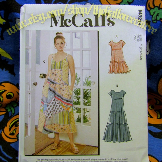 mccall's boho dress patterns Amazon.com: McCall's 4233 Misses Boho Dress or Top, Bonus: Garment Bag Included Vintage Sewing Pattern : Arts, Crafts & Sewing