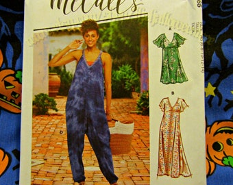 McCalls 8165 Jumpsuit, Romper, Dresses Sewing Pattern sizes 6-14 m8165 A5